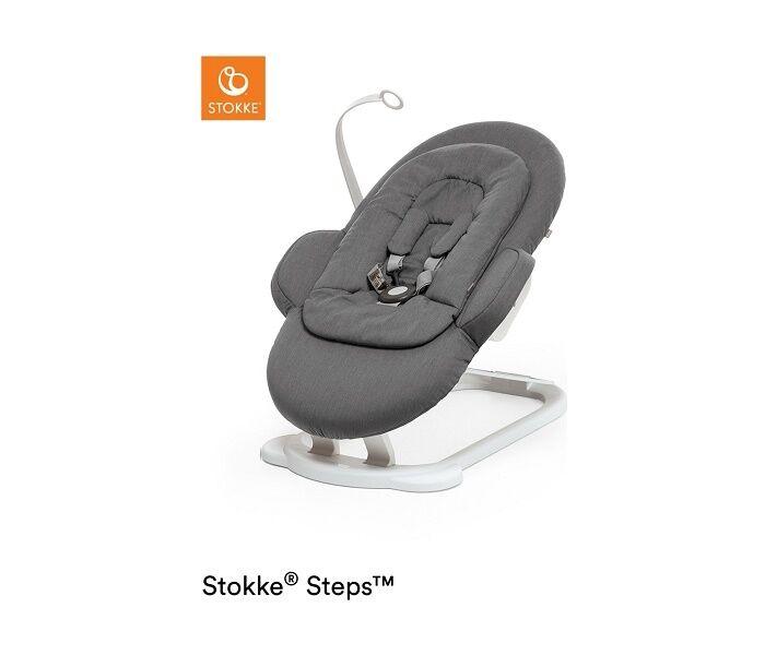 Stokke Ležaljka za bebe Bouncer Steps, Tamnosiva