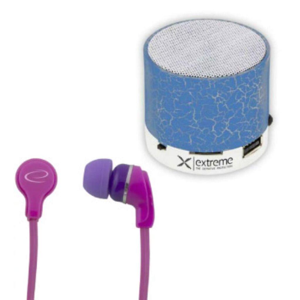 Esperanza Set Bluetooth zvučnik XP101b i slušalice Extreme, Roze