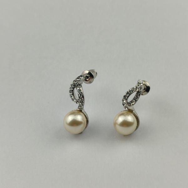 Alp Crystal Ženske minđuše EPP2PRL8, Srebrne boje