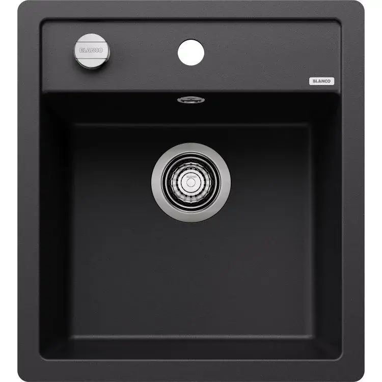 BLANCO Sudopera Dalago 45-F, 455x500x202mm, Sa podizačem čepa, Crna