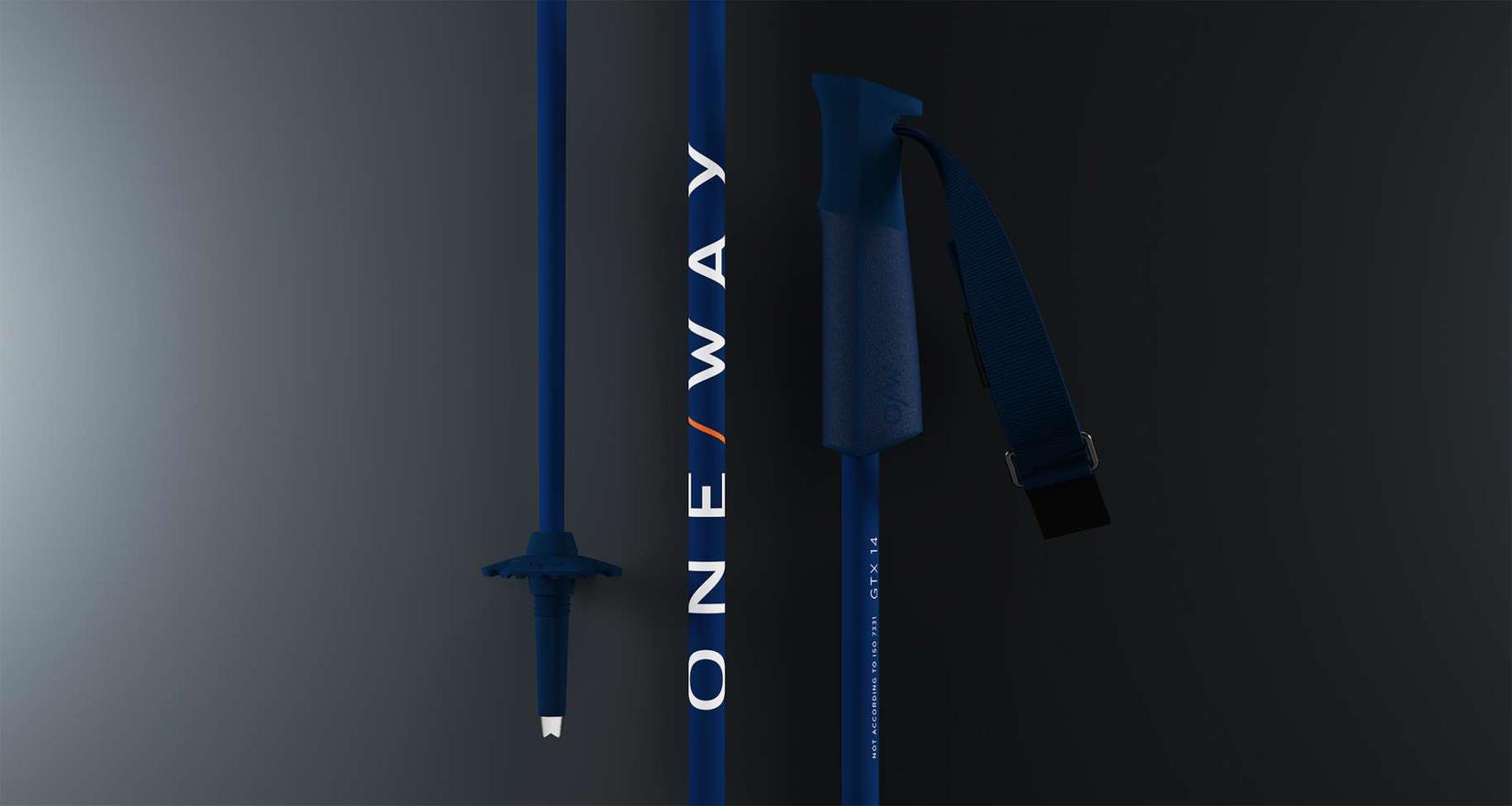 ONE WAY Ski Štapovi GTX Concept, Teget