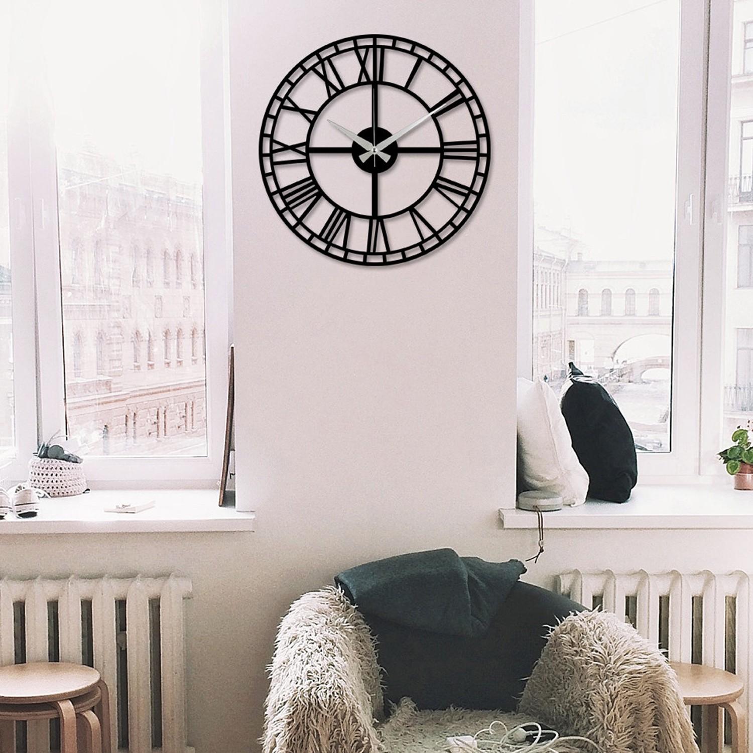 Wallity Zidni sat 48x48cm Crni