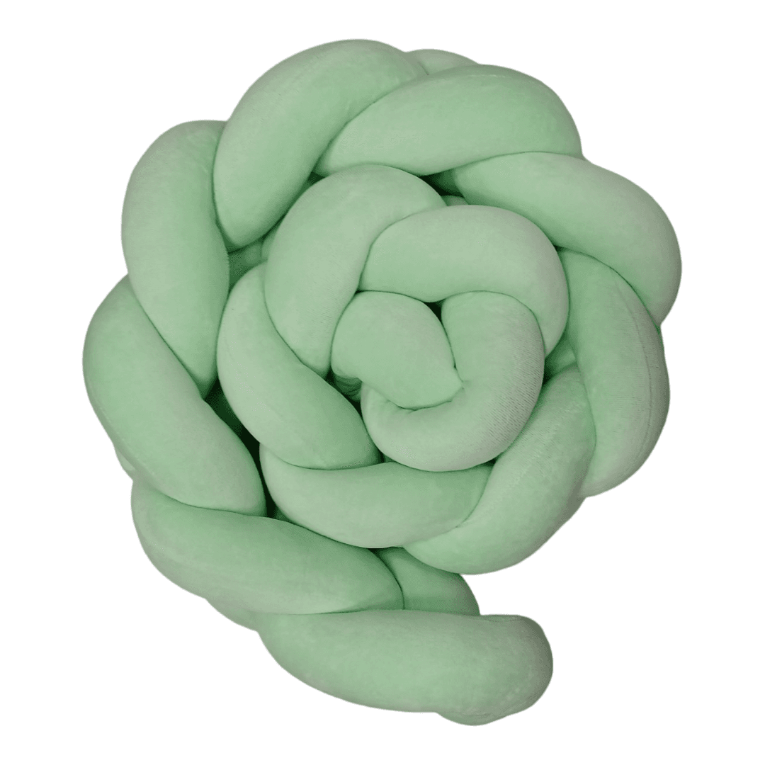 BEBI SAN Pletenica za krevetac za bebe, 180cm, Mint