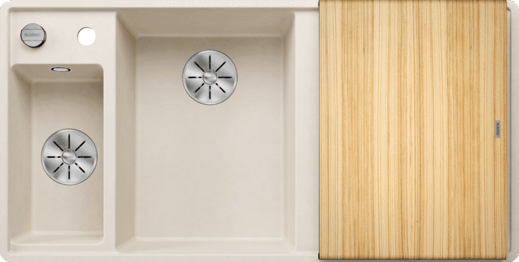 BLANCO Sudopera Axia III 6 S-F, 990x500x202mm, Sa priborom, Sa podizačem čepa, Krem