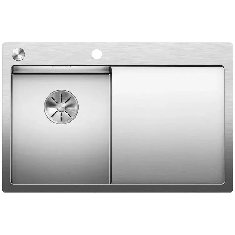BLANCO Sudopera Claron 4S-IF, Leva, 780x510mm, Siva