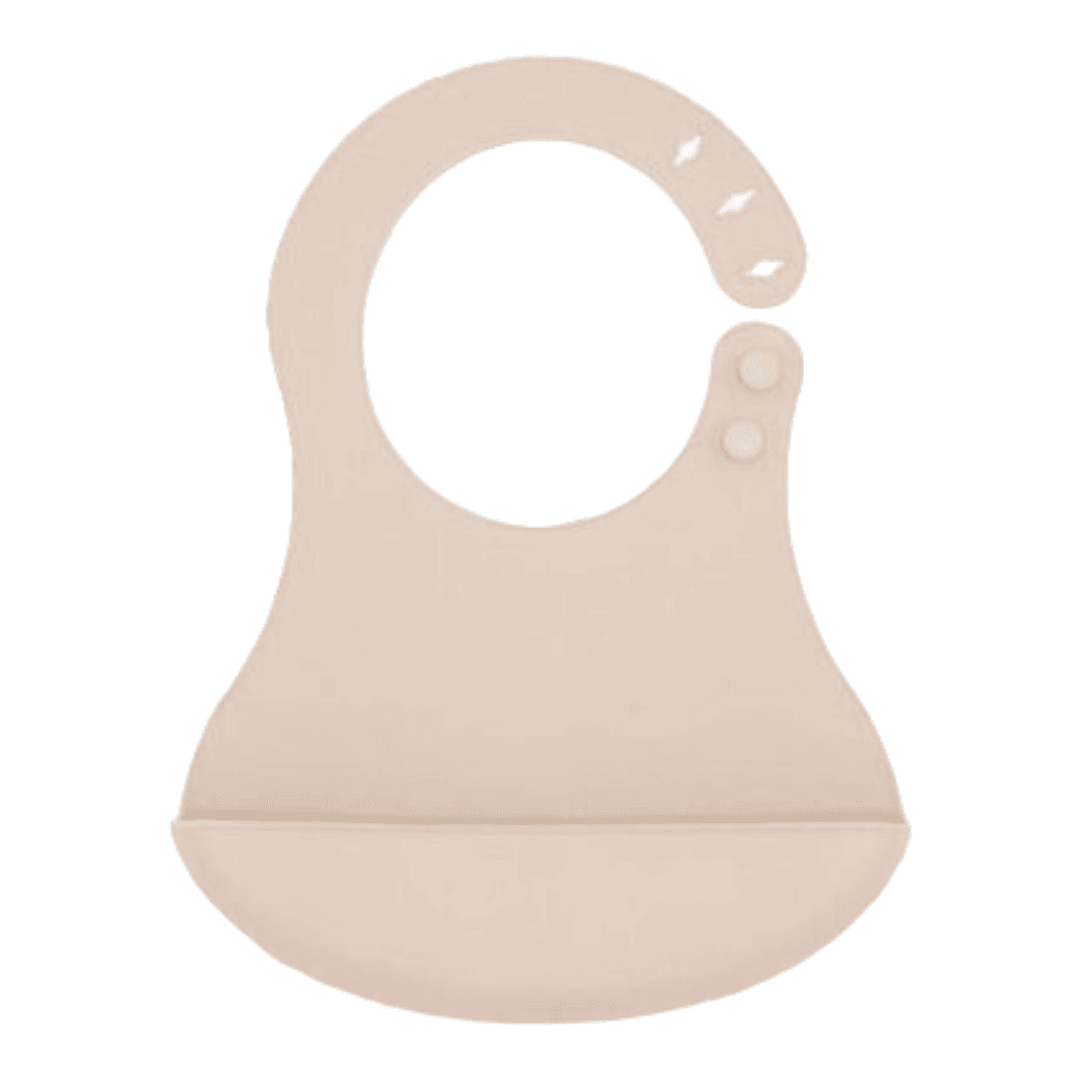 BABY JEM Silikonska portikla za bebe sa džepom, Krem