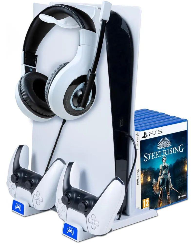 SONY Postolje za PS5 konzolu i punjač za Dualsense kontrolere Bigben
