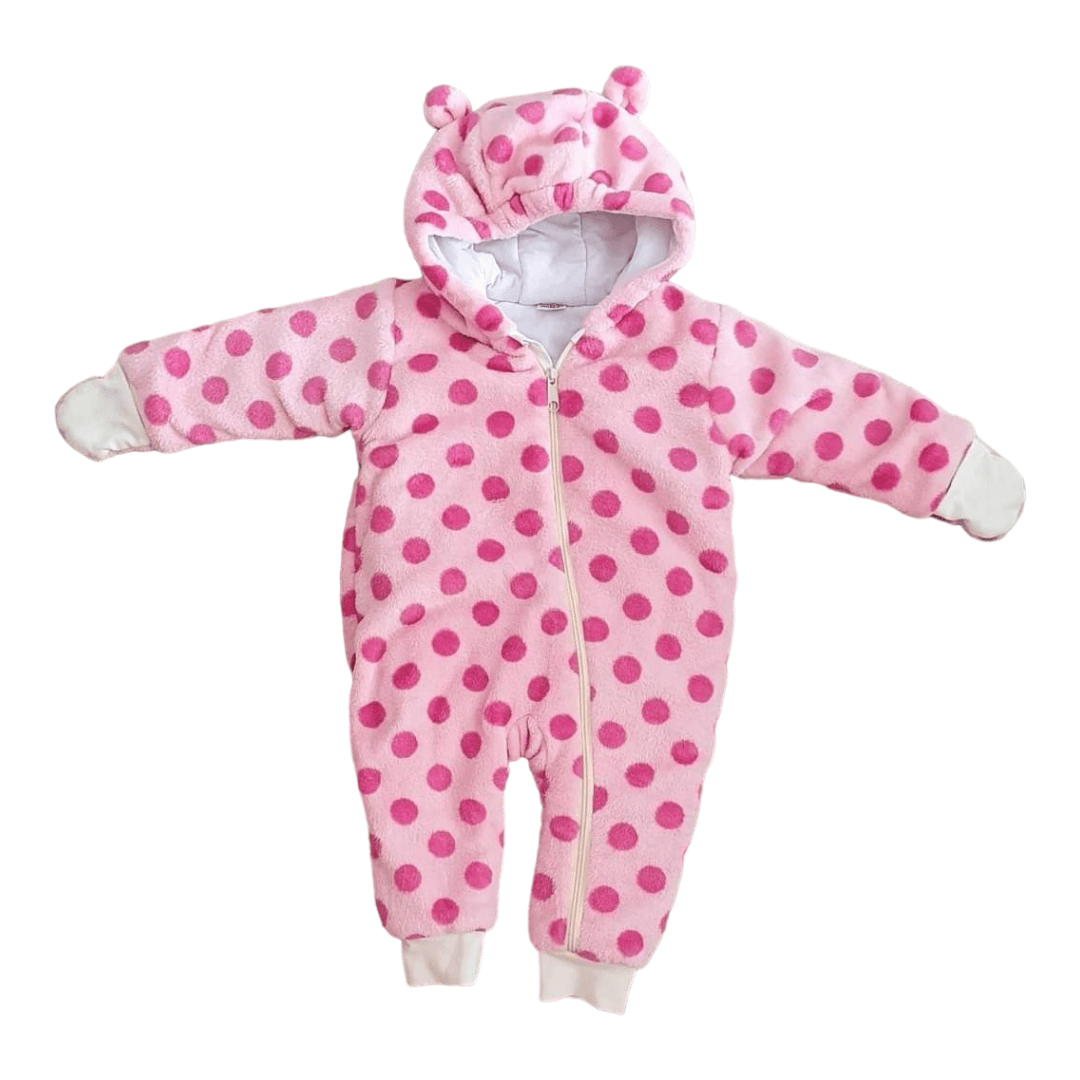 MILBI Skafander za bebe bez stopala, Roze