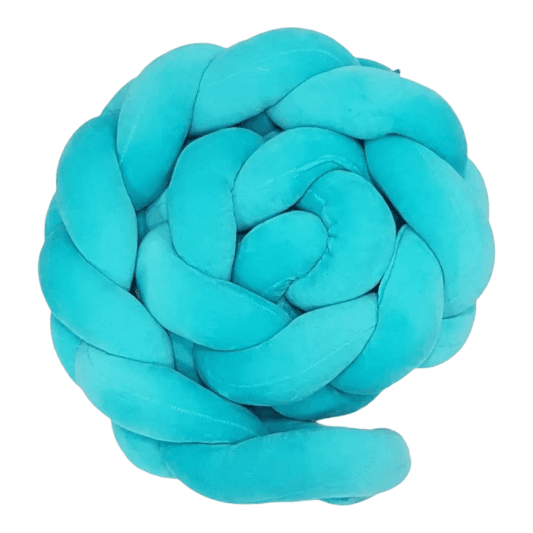 Pletenica za dečiji krevetac Fim Baby, 170 cm, Tirkizna