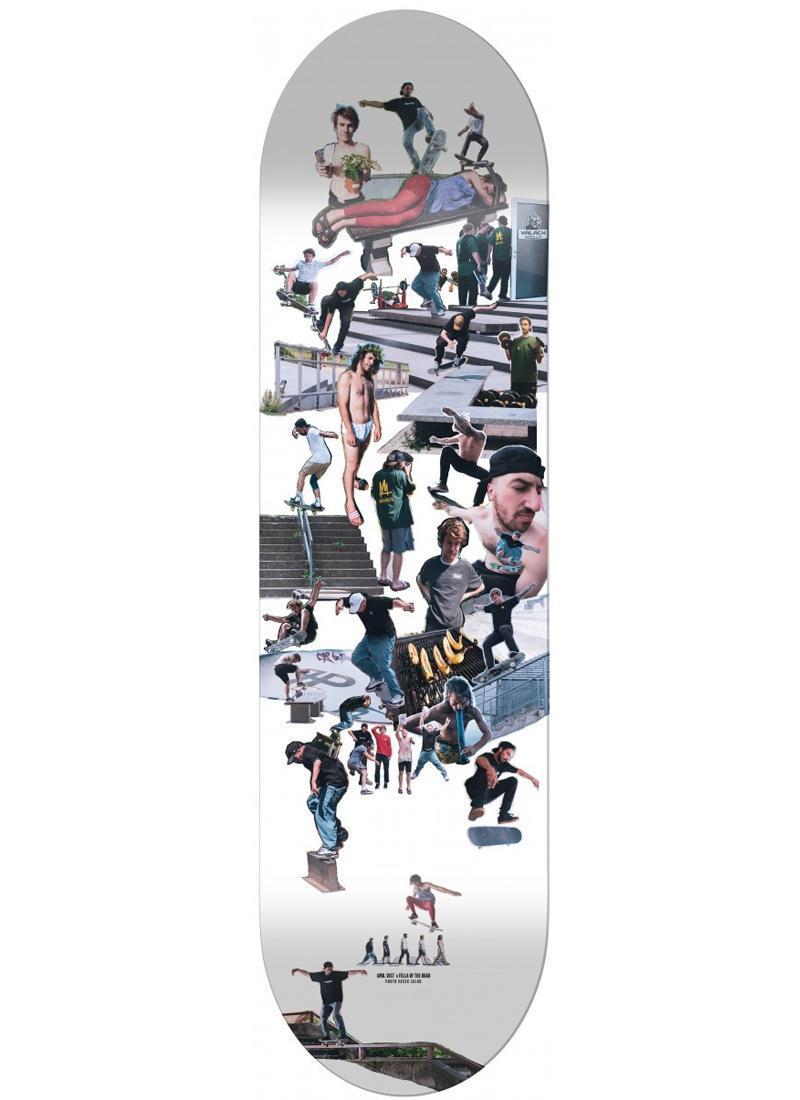 AMBASSADORS Daska za skejt DIST x FELLA OF THE ROAD 8.0, Šarena