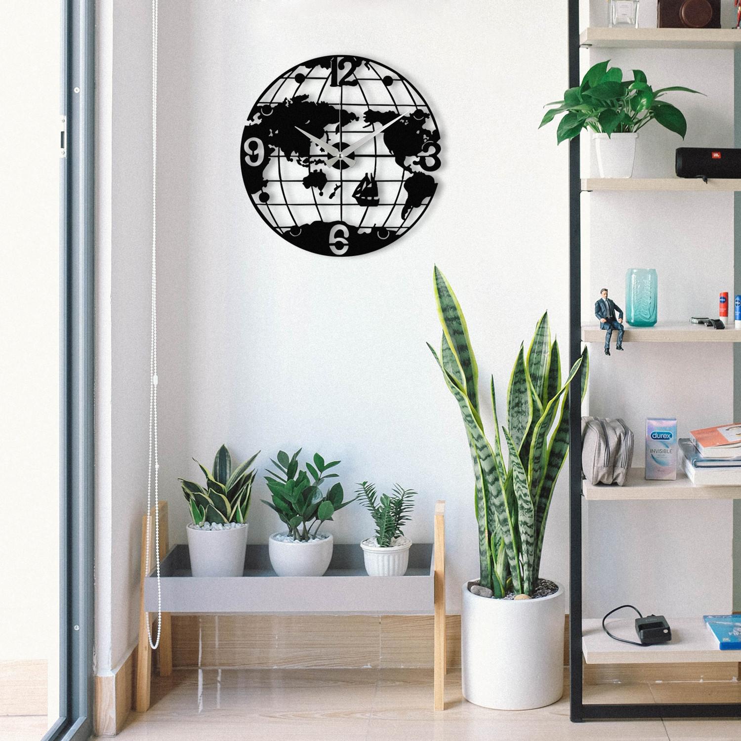 Wallity Zidni sat 48x48cm Crni