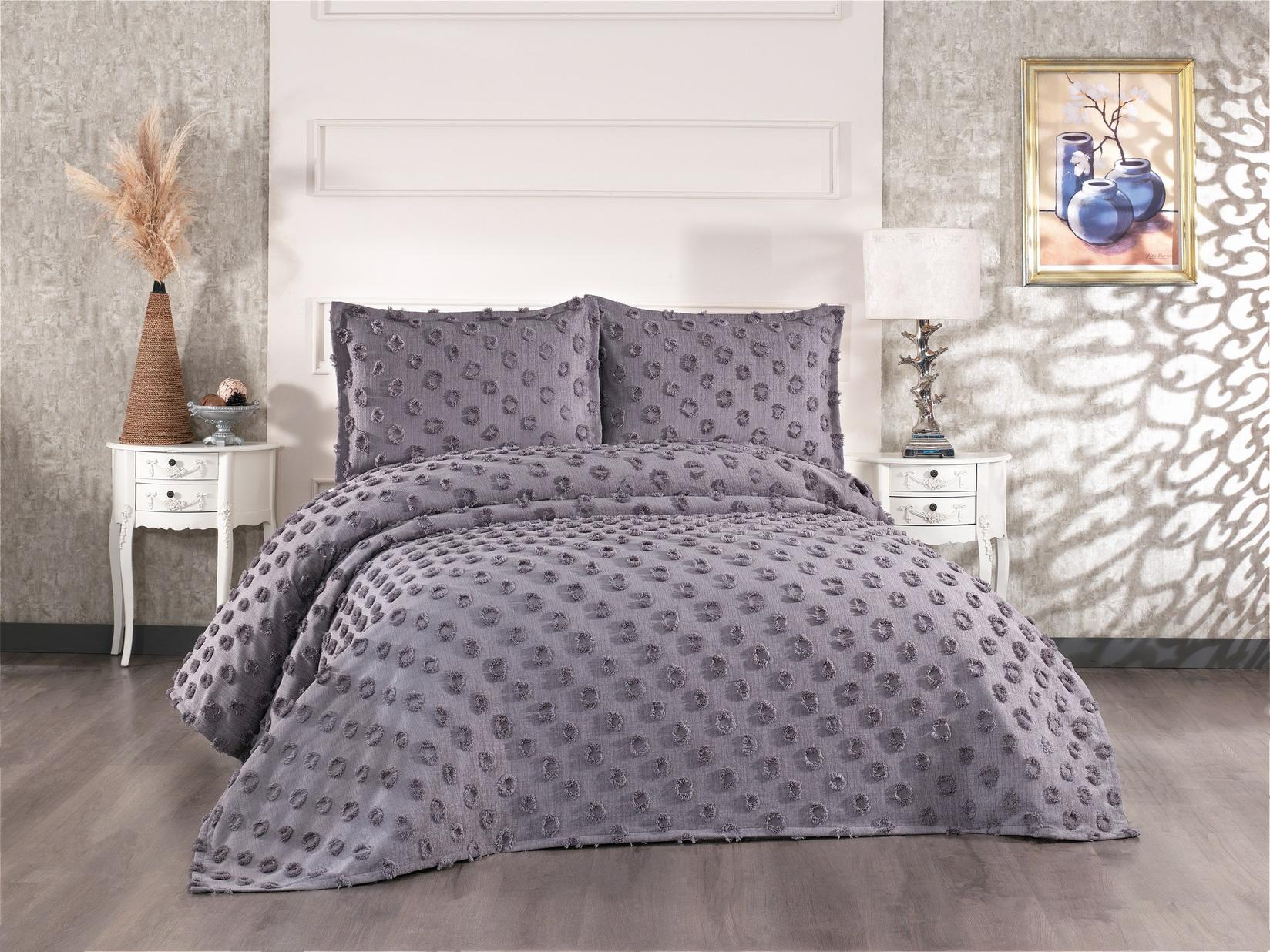 L'essentiel Maison Komplet posteljina za francuski ležaj Antracit