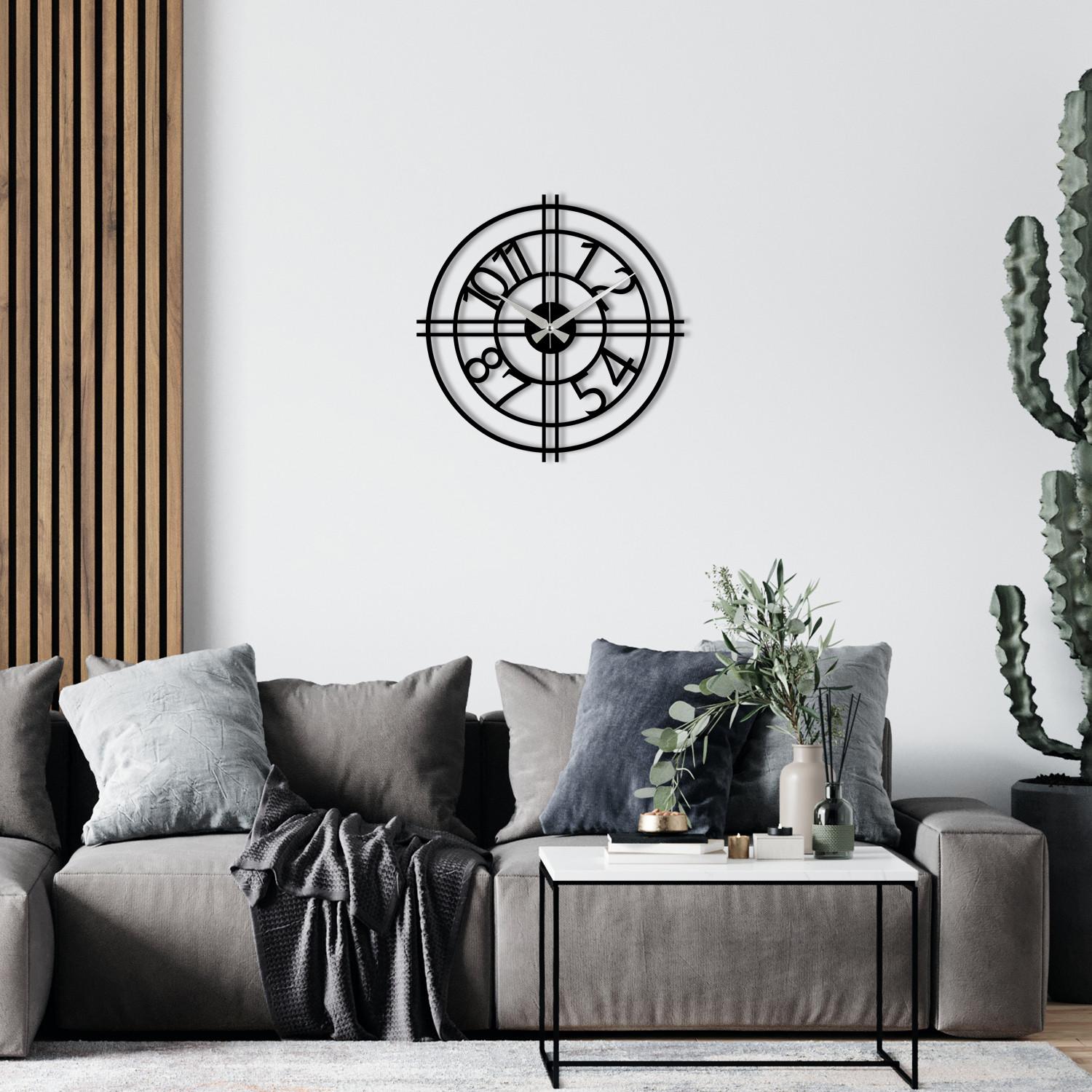 Wallity Zidni sat 48x48cm Crni