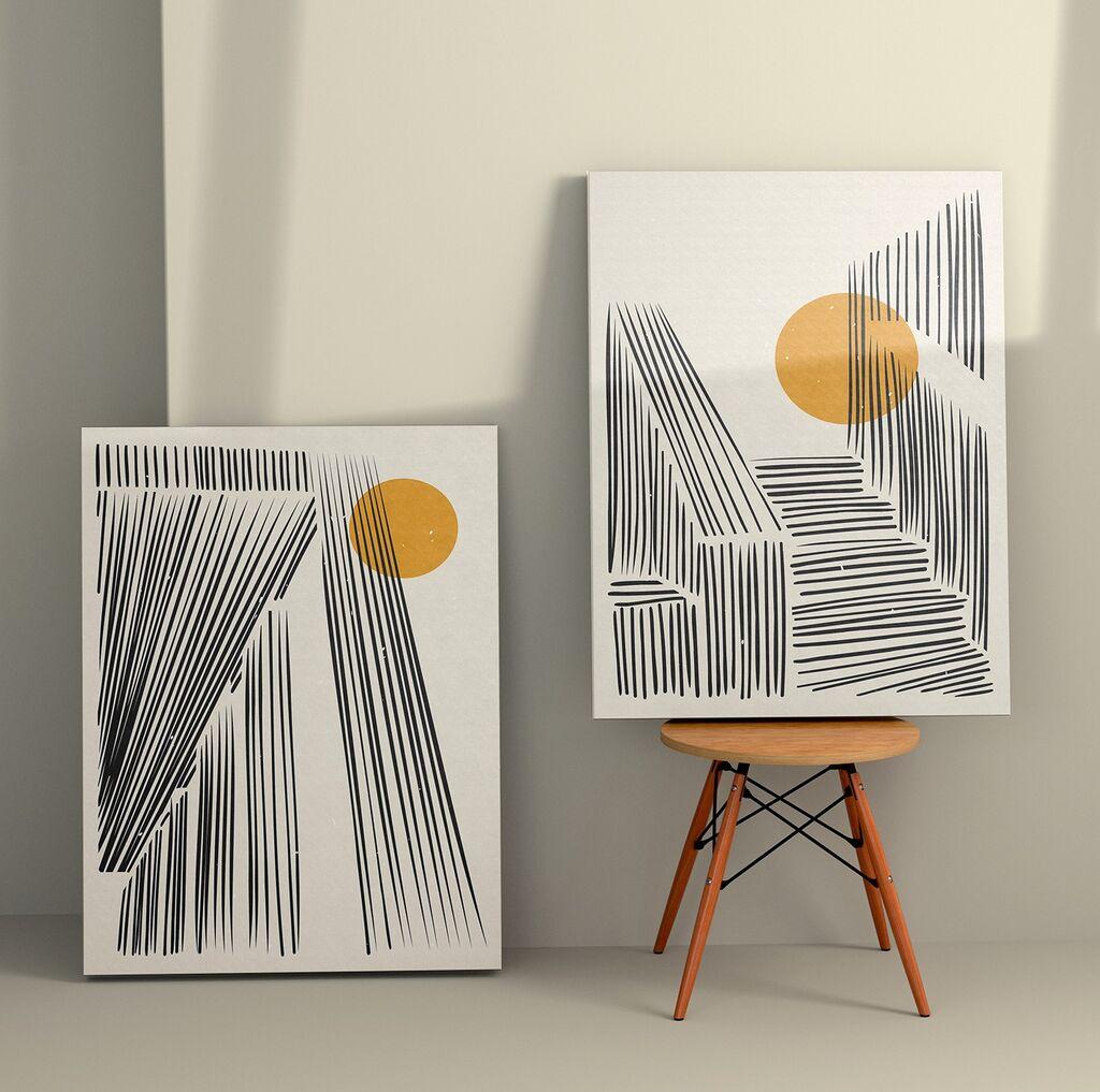 Wallity Zidna dekoracija 2KNV4258, 70 x 100cm, 2 komada