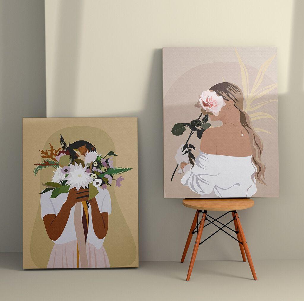 Wallity Zidna dekoracija 2KNV4300, 50 x 70cm, 2 komada