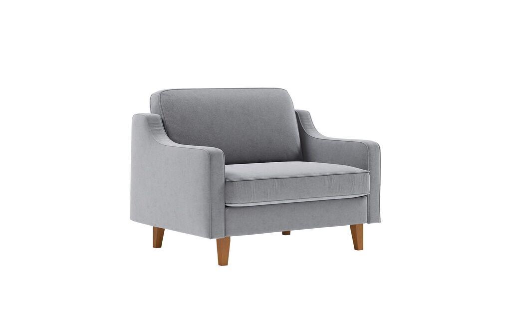 Atelier del Sofa Fotelja Robin Loveseat, Svetlosiva