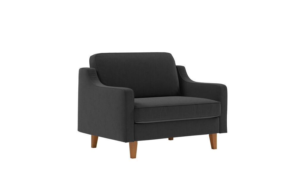 Atelier del Sofa Fotelja Robin Loveseat, Crna