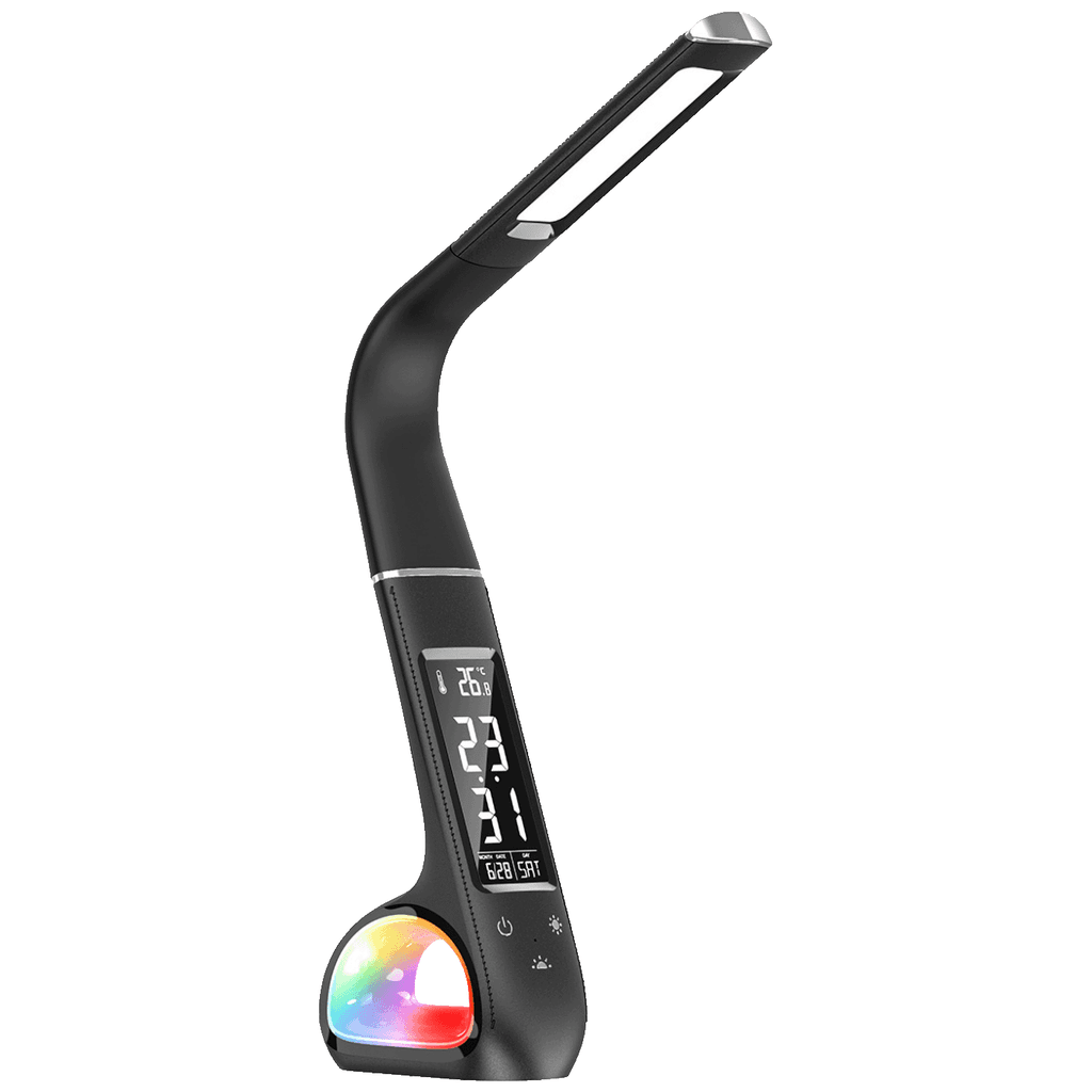 MeanIT LED stona lampa sa satom i alarmom L10