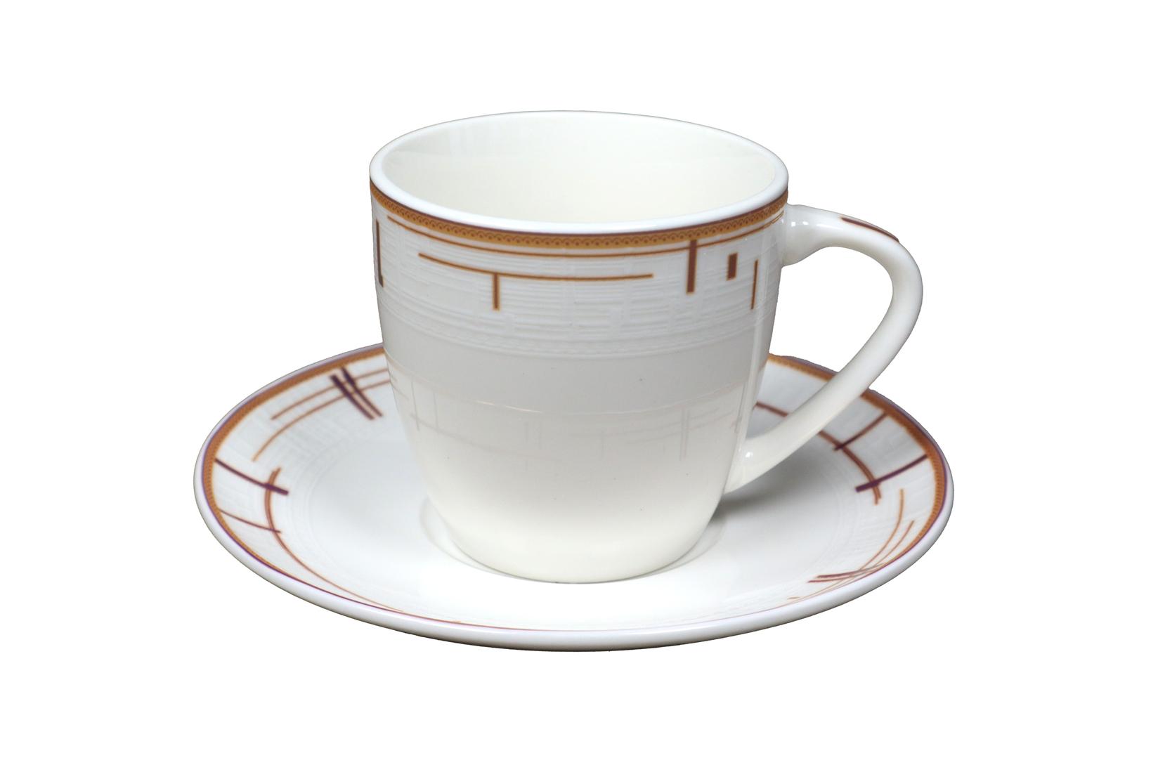 Sigma Set šoljica za kafu QRD2518-E, 6 komada, 140 ml, Beli