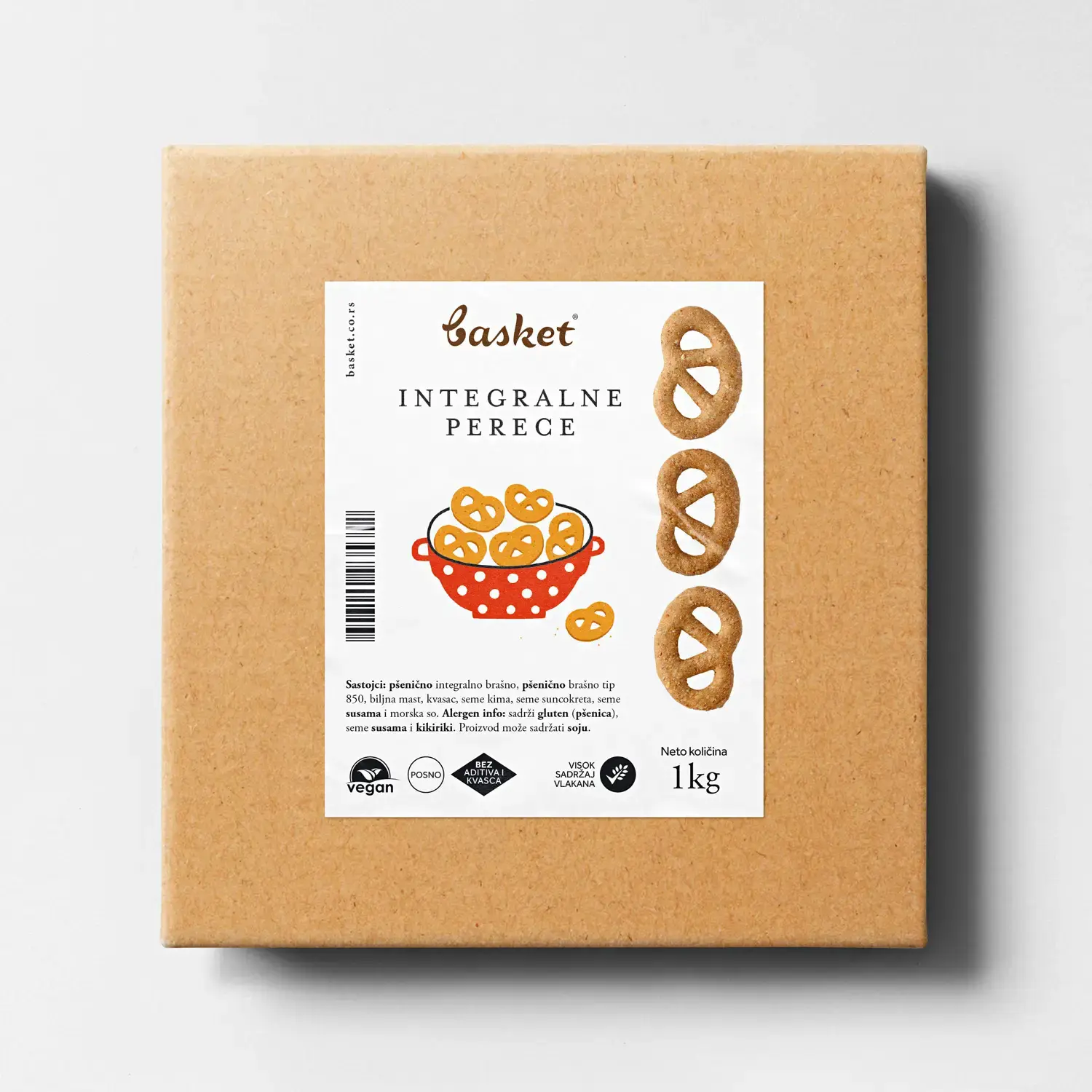 BASKET Integralne perece, 1kg