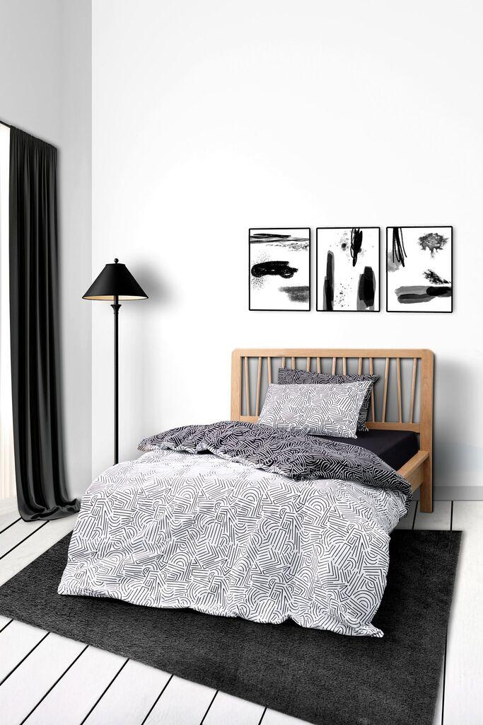 L'essentiel Maison Set posteljina Maze, 160 x 220 cm, Crna