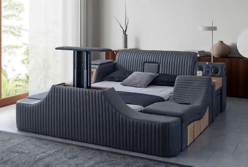 Hanah Home Osnova za krevet Sunshine Smart, 250 x 100 x 290 cm, Crna