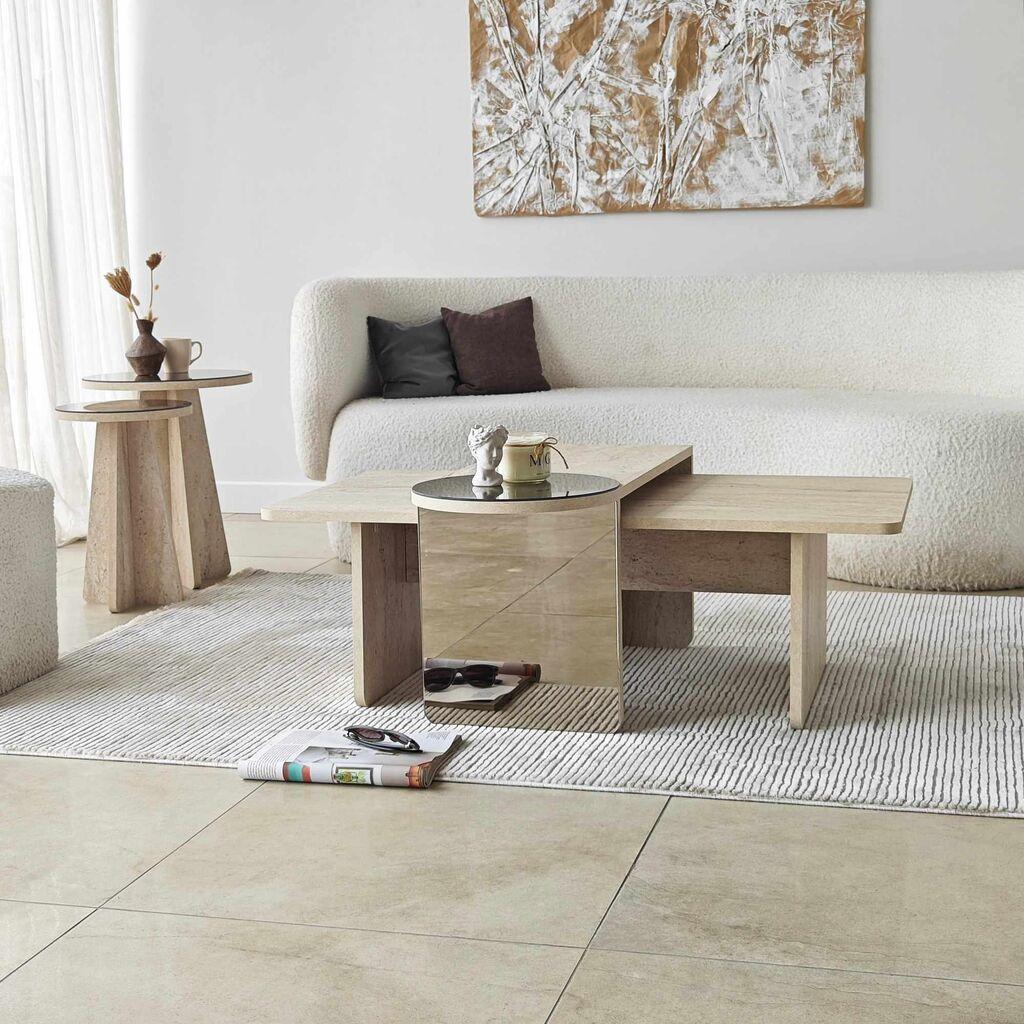 Hanah Home Set klub stolova Luna, 4 komada, Bež