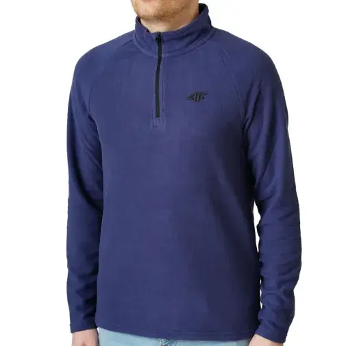 4F Muški duks Fleece M067, Plavi