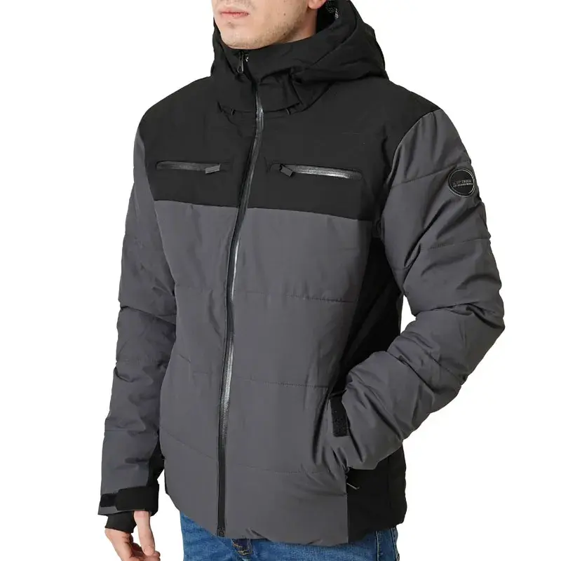 Ice Peak Muška jakna sa kapuljačom Everman, Siva