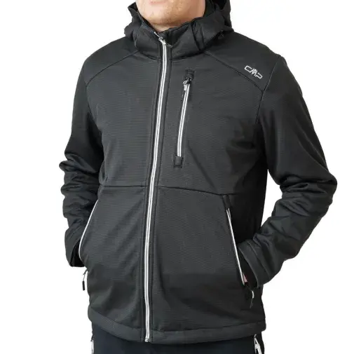 CMP Muška jakna Zip Hood, Crna