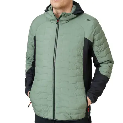 CMP Muška jakna Hybrid Fix Hood, Zelena