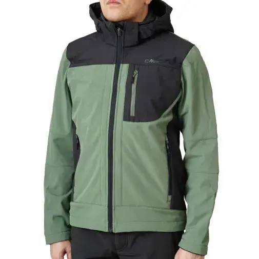 CMP Muška zip jakna Hood, Zelena