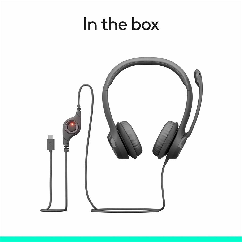 Logitech Headset H390 USB Type-C crne boјe sa mikrofonom 981-001576