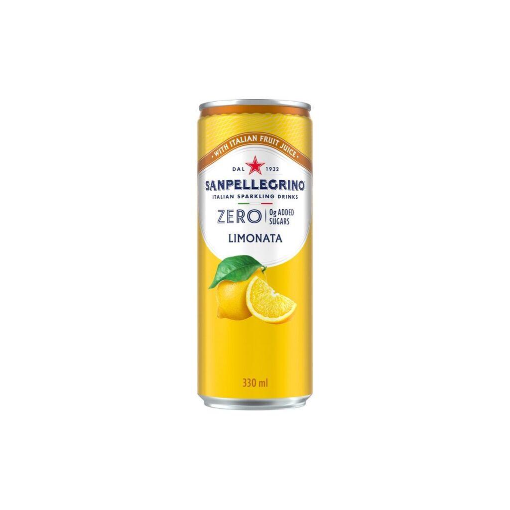 Sanpellegrino Gazirani sok Limonata Zero, Limun, 0.33 l