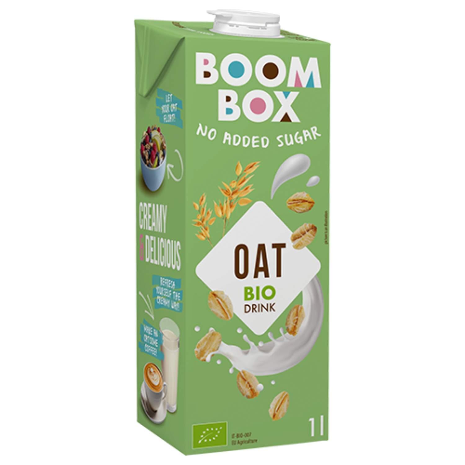 Boom Box Ovseni napitak Bio s kalcijumom, 1l