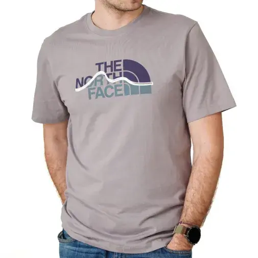 The North Face Muška majica M Mountain Line Regular Short Sleeve Tee-Graphic, Ljubičasta