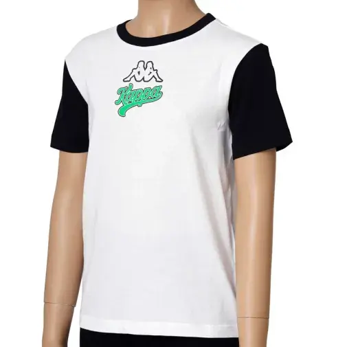 Kappa Majica za dečake Logo Depv2243B, Bela