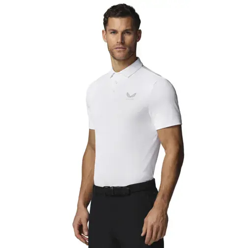 Castore Muška majica Essential Polo, Bela