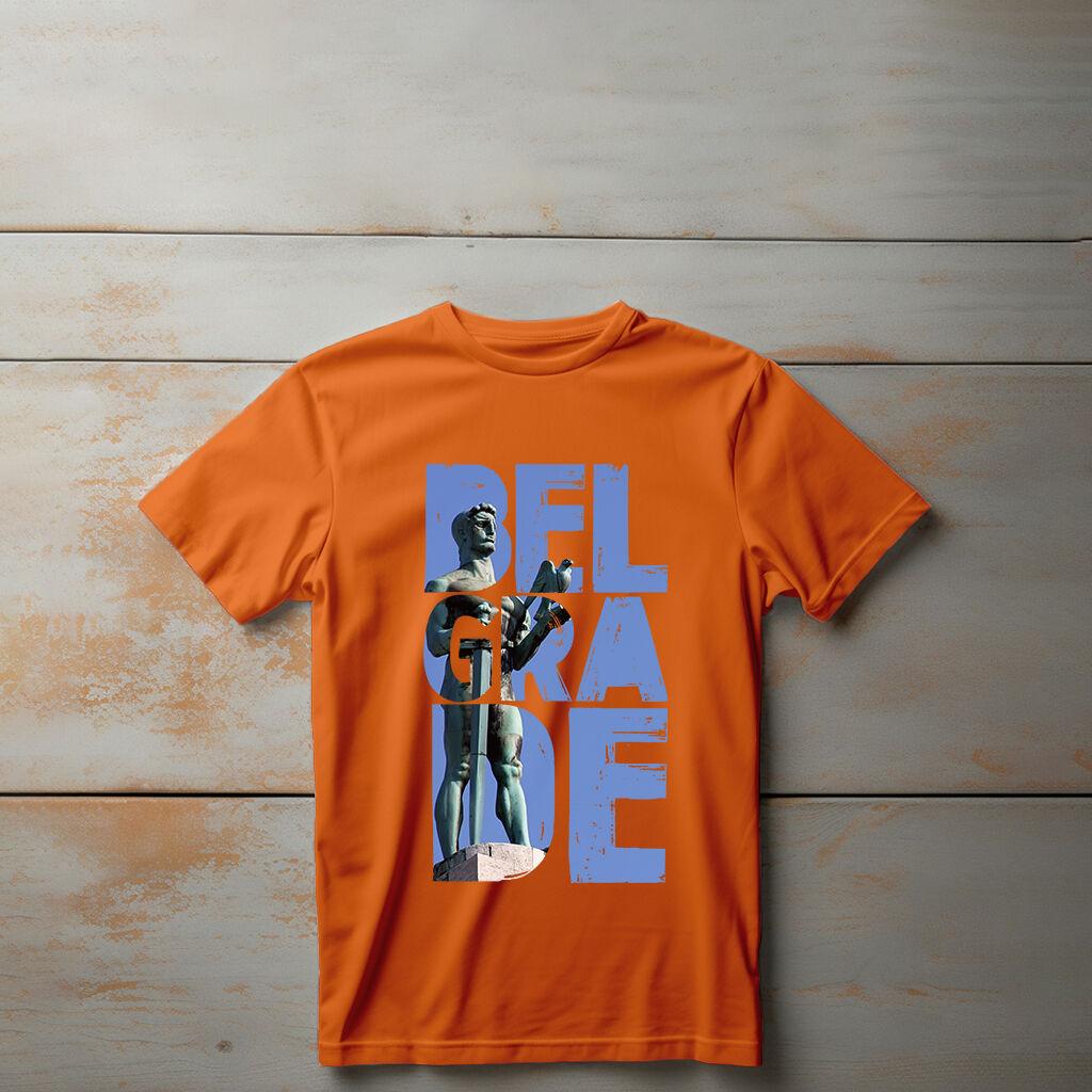 Camiseta Majica sa štampanim printom Cam 192, Dečija, Narandžasta