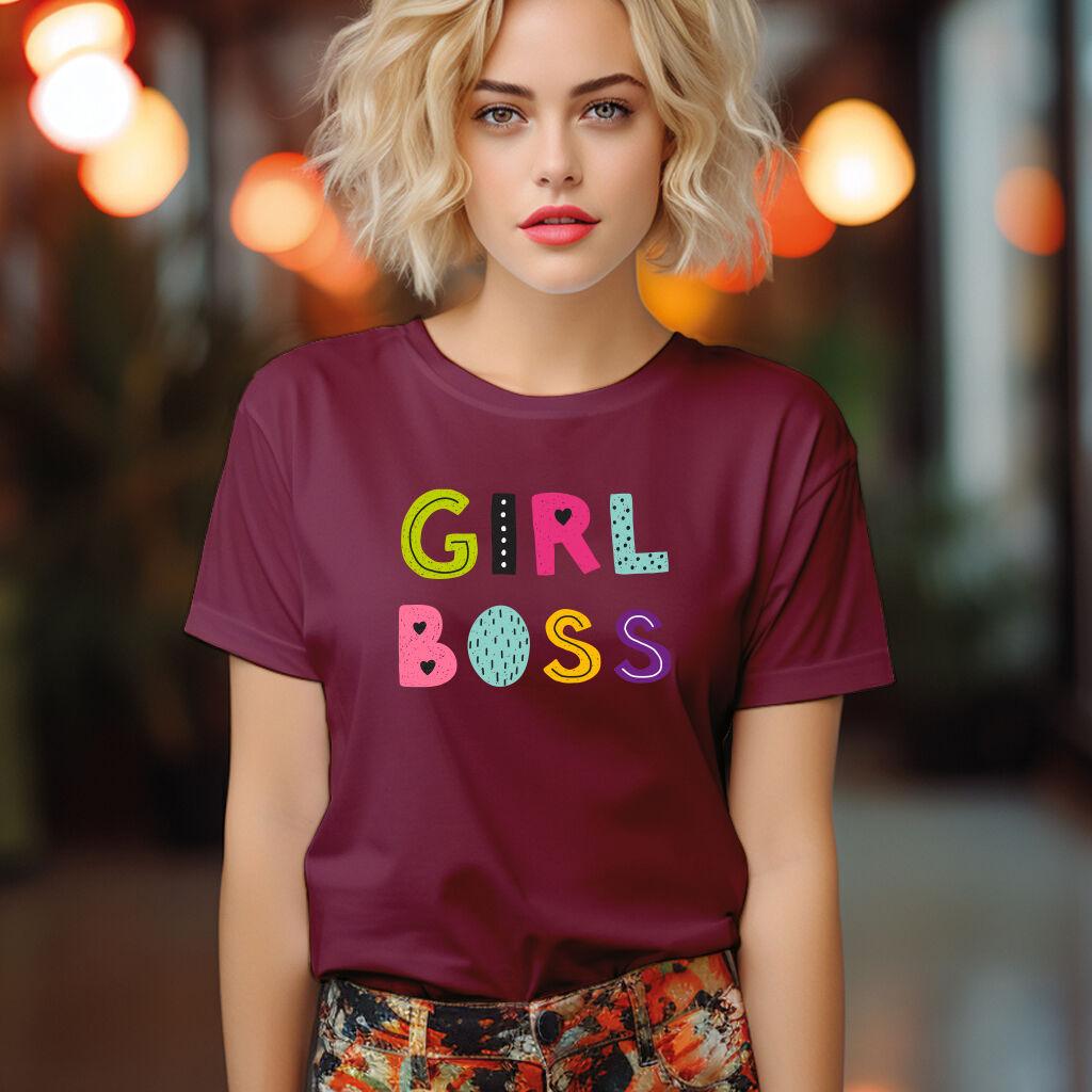 Camiseta Majica sa štampanim printom Cam 226, Ženska, Bordo