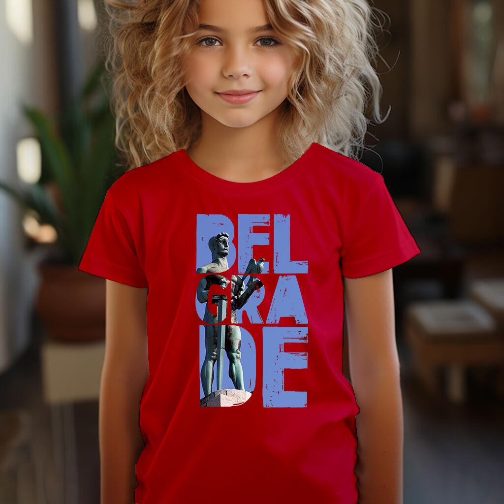 Camiseta Majica sa štampanim printom Cam 192, Dečija, Crvena