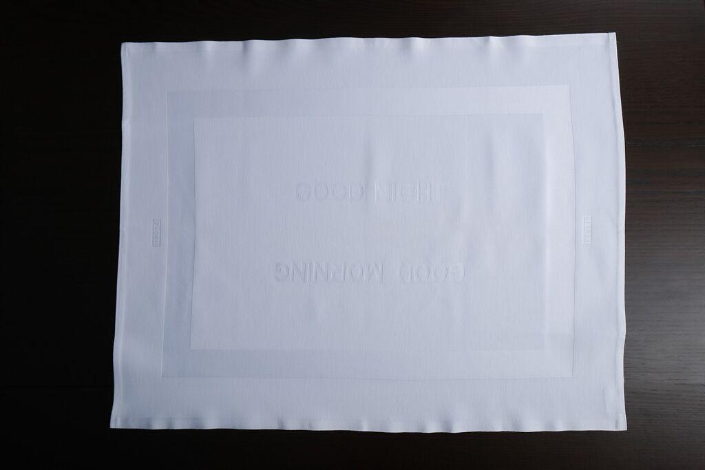 Aberto Design Stoljnjak Fle0482c, Pamučni, 55 x 70 cm, Beli