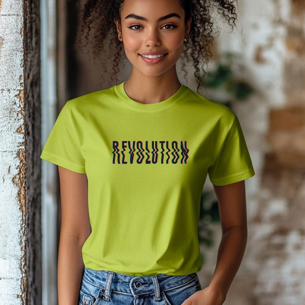 Camiseta Majica sa štampanim printom Cam 152, Ženska, Limeta