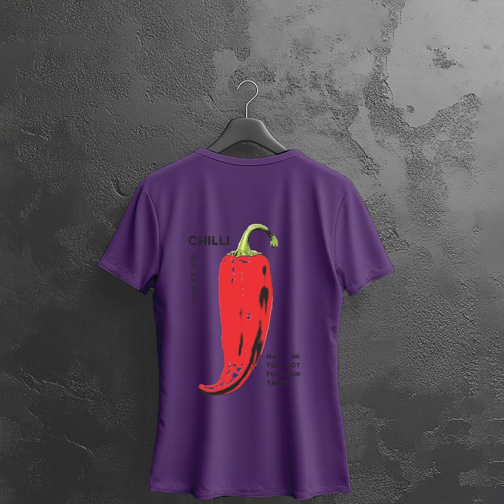 Camiseta Majica sa štampanim printom Frost 8, Ženska, Boja patlidžana