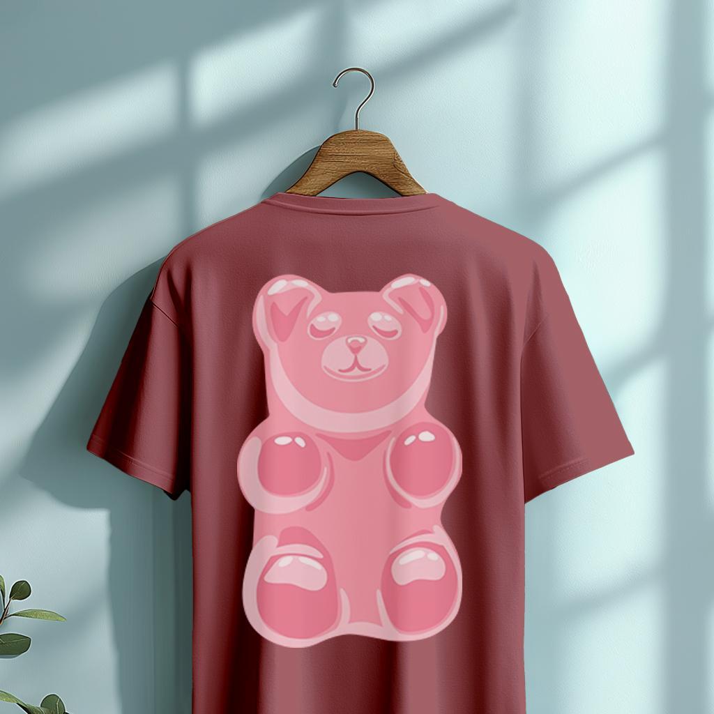 Camiseta Majica sa štampanim printom Frost 4, Unisex, Prljavo roze