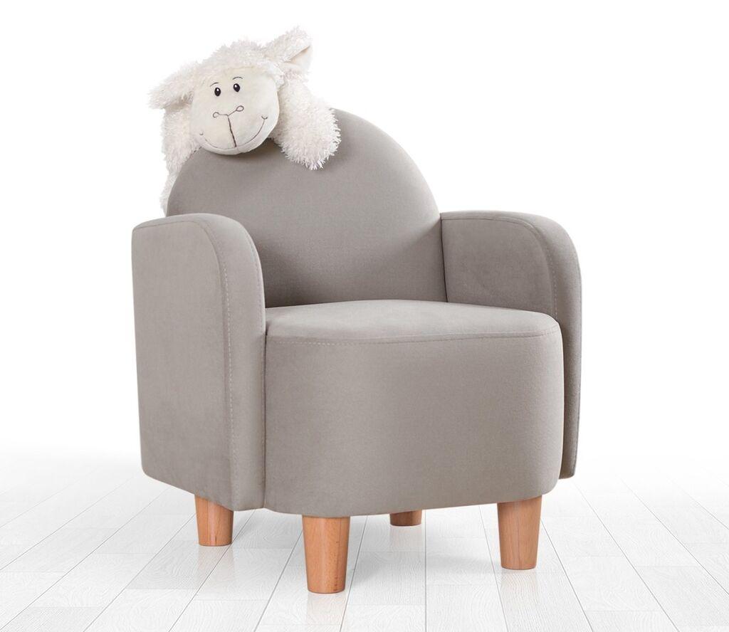 Atelier del Sofa Dečija fotelja Nock, Siva