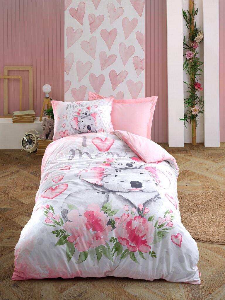 L'essentiel Maison  Set Single dečije posteljine Koala, 160x220 cm, Roze