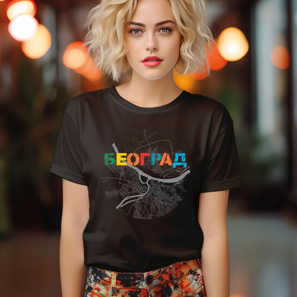 Camiseta Majica sa štampanim printom Cam 198, Ženska, Čokolada