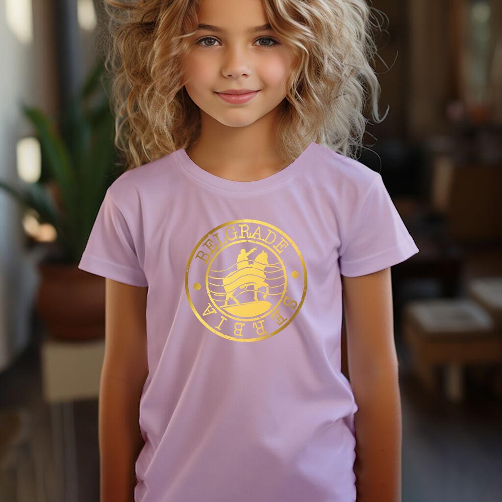 Camiseta Majica sa štampanim printom Cam 197, Dečija, Svetlo roze