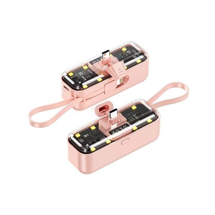 Oxpower Power bank, 5000mAh, Tip C, Roze